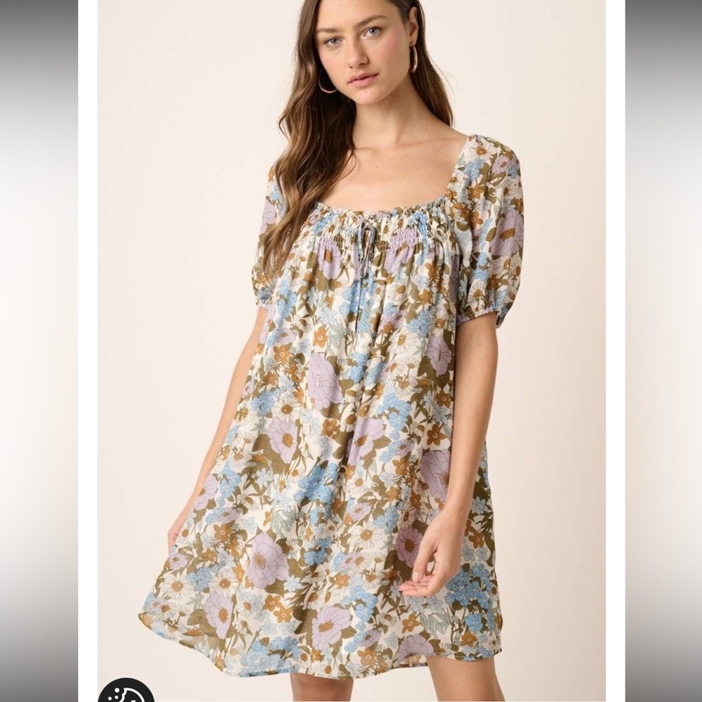 NWT Mittoshop Floral Print Women's Dress with Pockets